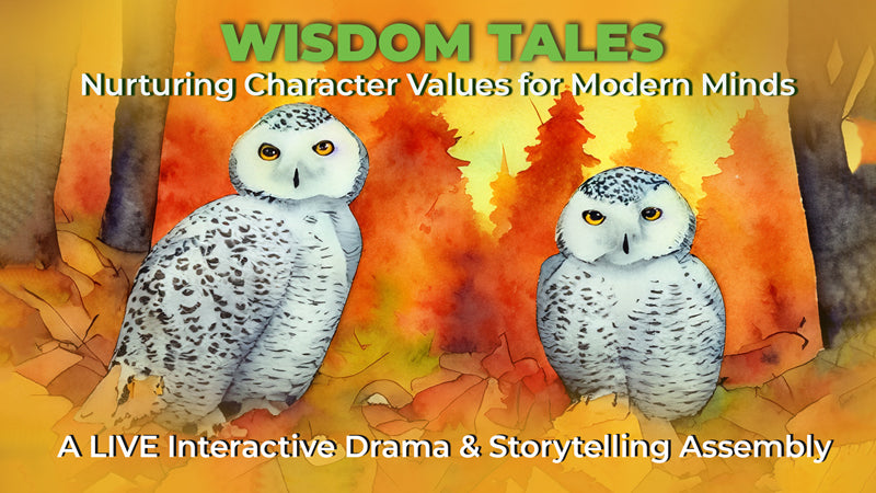 Wisdom Tales: Nurturing Character Values for Modern Minds - An interactive drama and storytelling assembly for JK-Gr 8